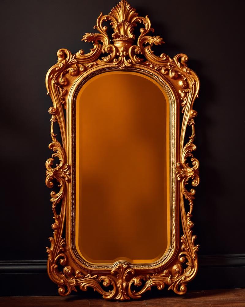 Gilt baroque mirror